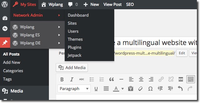 WordPress – How to enable multisite