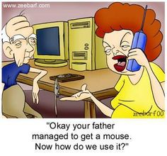 Okay, your father managed to get a mouse.
Now how do we use it?