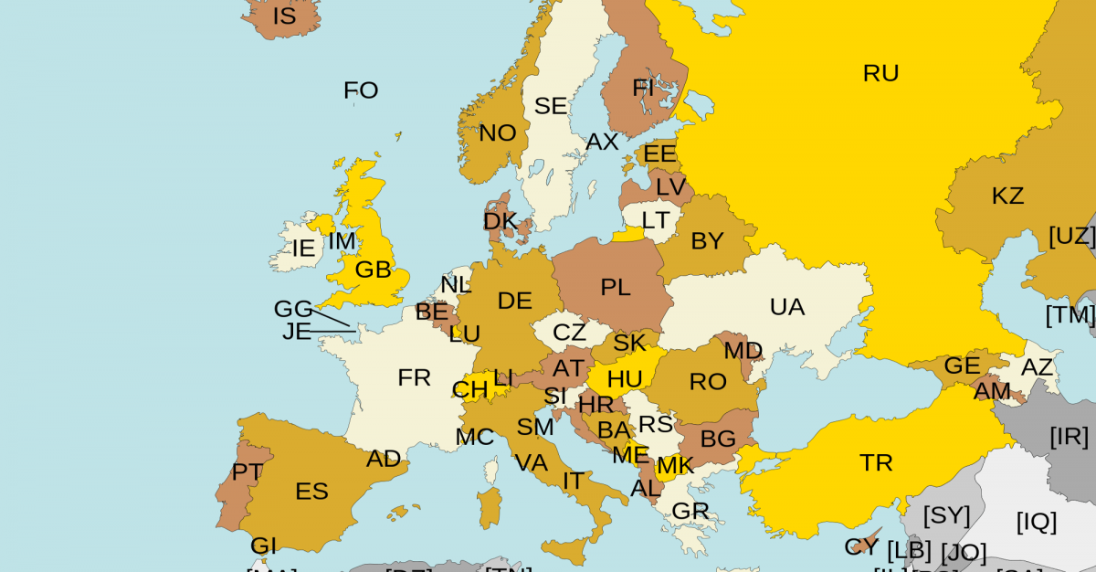 Europe ISO 3166-1