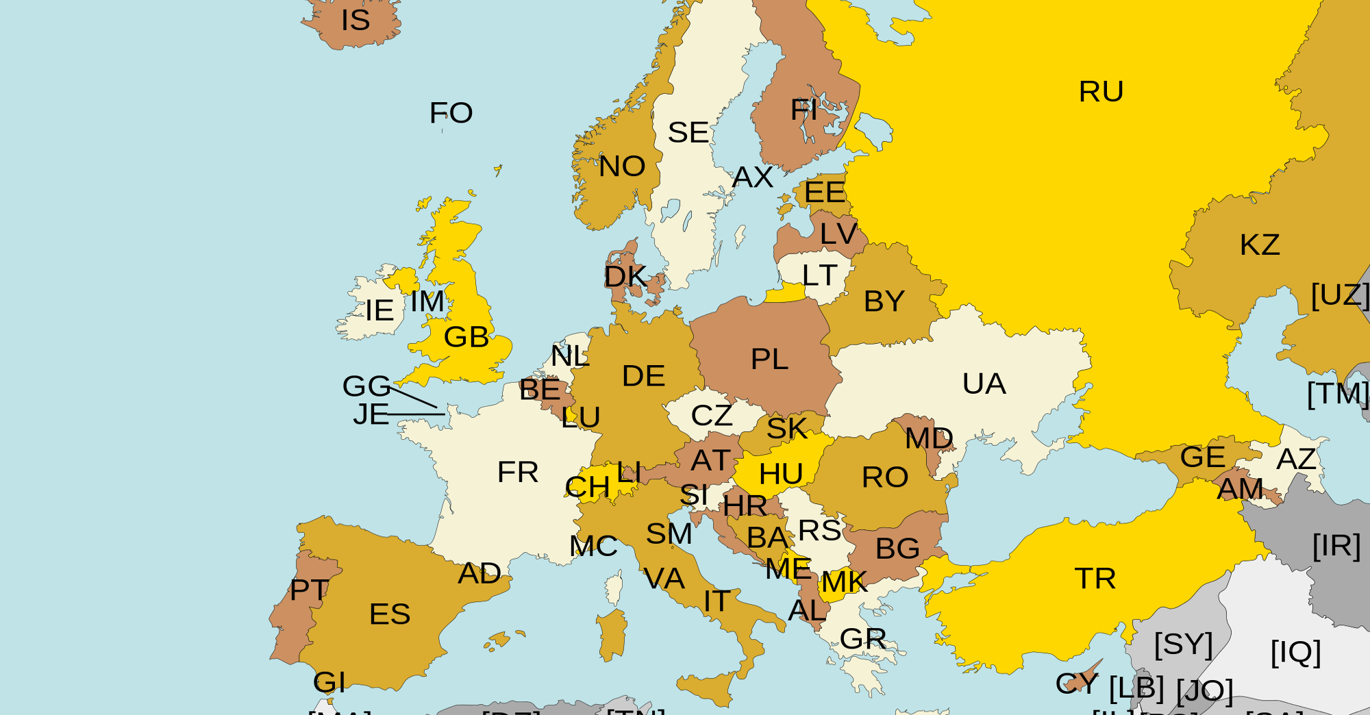 Europe ISO  1 1