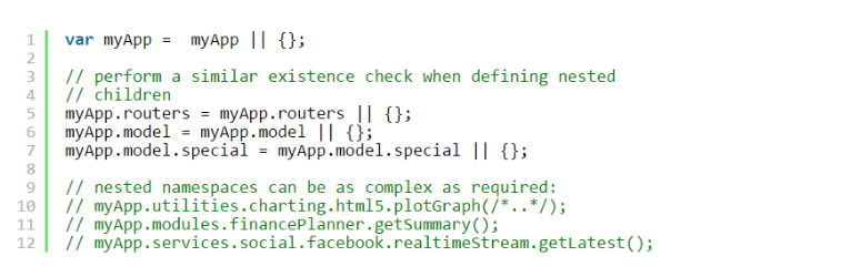 JavaScript – Namespacing patterns