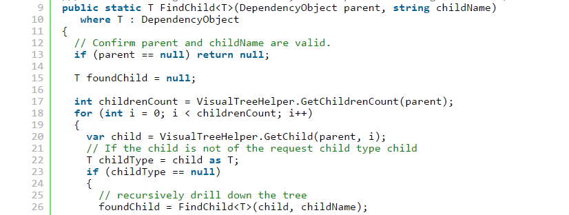 C# – How to find a control by name or type in the VisualTree